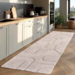 POMPEI Kortpolig tapijt 80 x 150 cm Crème - Afbeelding 2