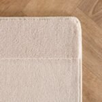 Skandinavischer Teppich, Boho Design, Einfarbig Creme 200x290 cm, Pflegeleicht & Weicher Deko Teppich, Waschbar Teppich 3D-Effekt, Groß Teppich für Wohnzimmer & Schlafzimmer - Afbeelding 3