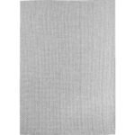 In- & Outdoor Teppich Grau 160x230 cm Läufer, Wetterfest & UV-beständig, Ideal für Küche, Balkon, Terrasse, Wohnzimmer und Esszimmer, Einfarbig im Boho-Stil.