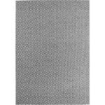 In- & Outdoor Teppich Grau 120x170 cm Läufer, Wetterfest & UV-beständig, Ideal für Küche, Balkon, Terrasse, Wohnzimmer und Esszimmer, Karo-Design im Boho-Stil