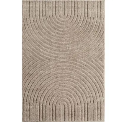 Art Kortpolig vloerkleed Scandinavische boho – Beige (1122)