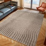 ART Kortpolig tapijt 120 x 170 cm Beige - Afbeelding 2