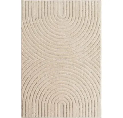 Art Kortpolig vloerkleed Scandinavische boho – Crème (1122)