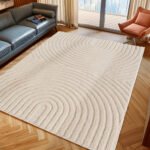 ART Kortpolig tapijt 200 x 290 cm Crème - Afbeelding 2