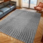 ART Kortpolig tapijt 120 x 170 cm Zilver - Afbeelding 2