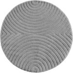 ART Kortpolig tapijt 200 x 200 cm Zilver