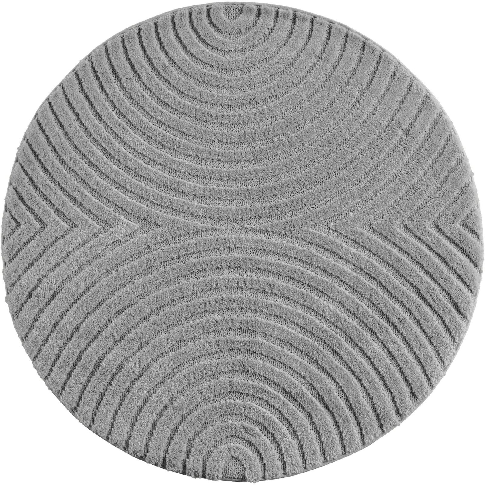 Art Kortpolig vloerkleed Scandinavische boho – Zilver (1122)