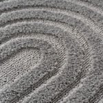 ART Kortpolig tapijt 120 x 170 cm Zilver - Afbeelding 3