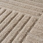 ART Kortpolig tapijt 80 x 250 cm Beige - Afbeelding 3