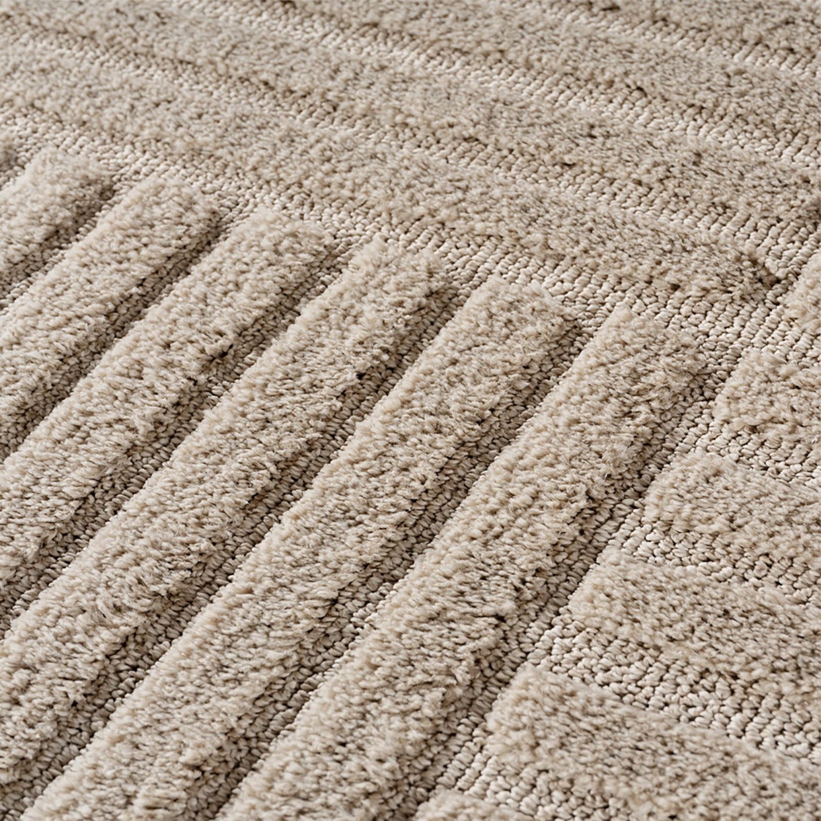 Art Kortpolig vloerkleed Scandinavische boho – Beige (1123)