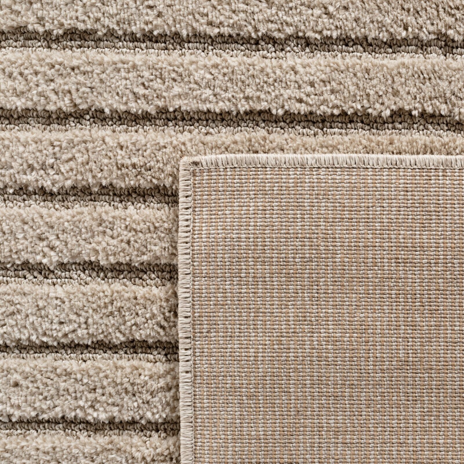 Art Kortpolig vloerkleed Scandinavische boho – Beige (1123)