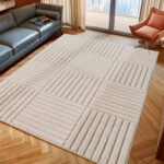 ART Kortpolig tapijt 60 x 110 cm Crème - Afbeelding 2
