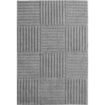ART Kortpolig tapijt 60 x 110 cm Zilver