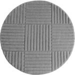ART Kortpolig tapijt 120 x 120 cm Zilver