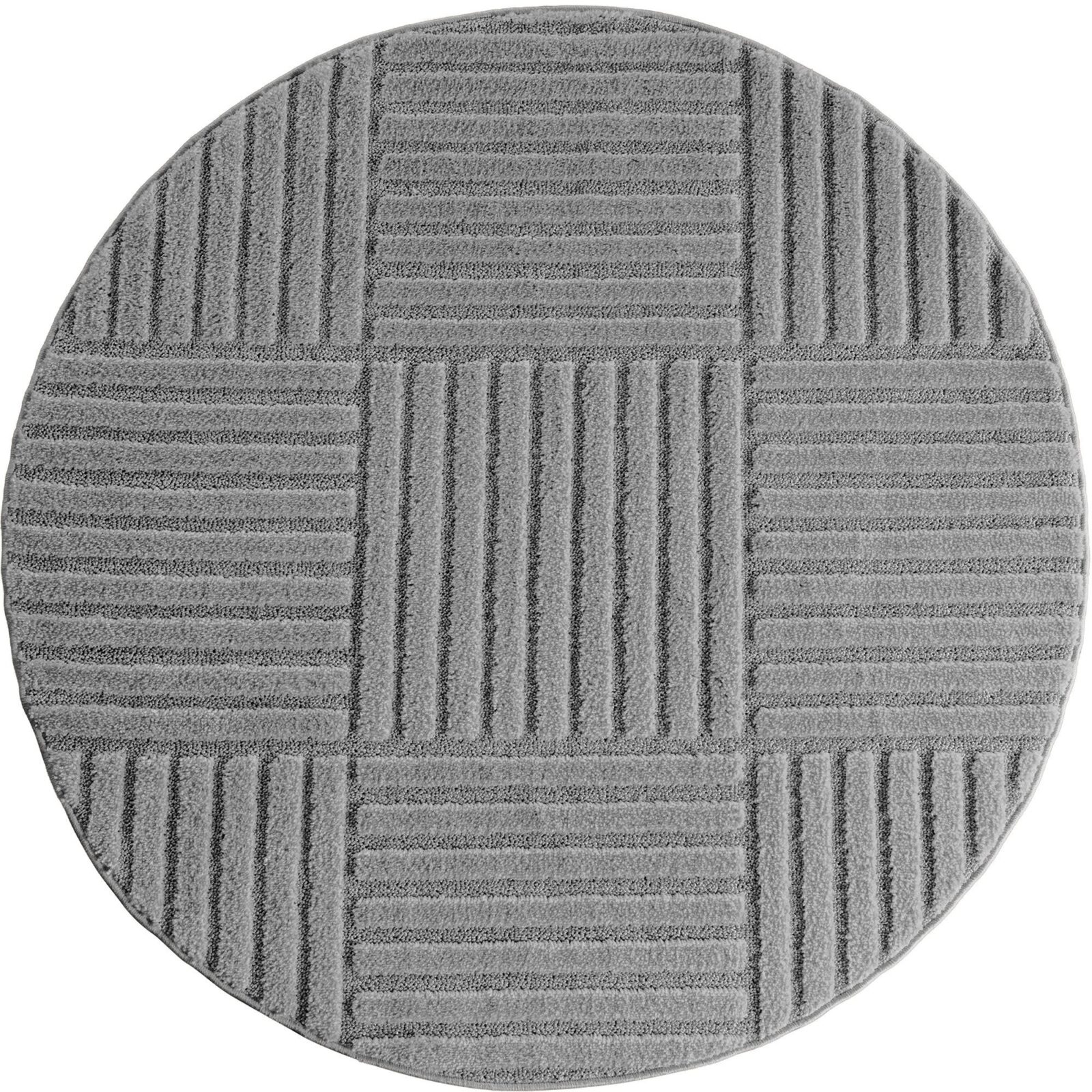 Art Kortpolig vloerkleed Scandinavische boho – Zilver (1123)