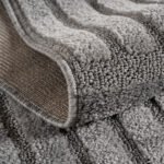 Hochflor Teppich, Skandinavischer Boho, Farbe Silber, Teppich für Wohnzimmer, Rücken aus Jute, Größe: 200 x 290 cm - Afbeelding 4