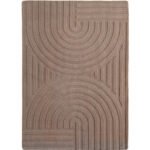 POMPEI Kortpolig tapijt 80 x 150 cm Beige