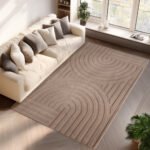 POMPEI Kortpolig tapijt 200 x 290 cm Beige - Afbeelding 2