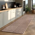 POMPEI Kortpolig tapijt 80 x 150 cm Beige - Afbeelding 2