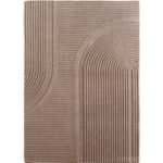 POMPEI Kortpolig tapijt 140 x 200 cm Beige
