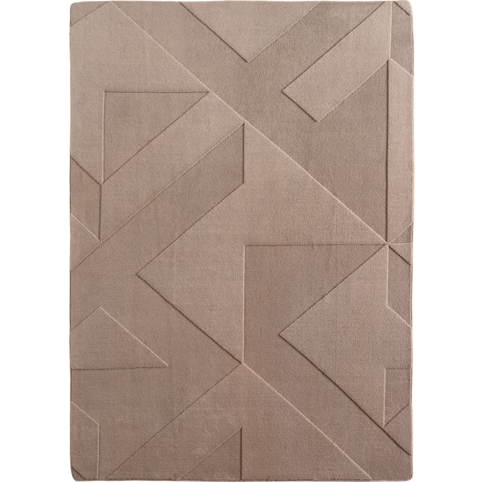 Pompei Kortpolig vloerkleed Geometrisch – Beige (1613)