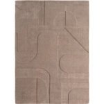POMPEI Kortpolig tapijt 120 x 170 cm Beige