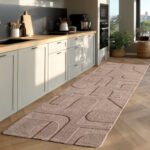 POMPEI Kortpolig tapijt 80 x 250 cm Beige - Afbeelding 2