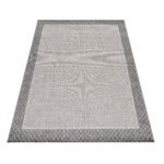 Outdoor Teppich,  Bordüre Design, Farbe Creme, Teppich für Terasse-Balkon-Küche, Rücken aus Polypropylen, Größe: 160 cm x 230 cm - Afbeelding 2