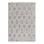 Outdoor Teppich,  Geometrisch Design, Farbe Grau, Teppich für Terasse-Balkon-Küche, Rücken aus Polypropylen, Größe: 240 x 340 cm