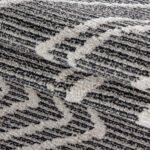 Kurzflor Teppich,  Berber-Design, Farbe Schwarz, Teppich für Wohnzimmer, Rücken aus Jute, Größe: 140 x 200 cm - Afbeelding 6