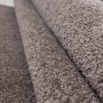 Kurzflor Teppich,  Unicolor - Einfarbig, Farbe Mokka, Teppich für Wohnzimmer, Rücken aus Filz, Größe: 160 cm Rund - Afbeelding 4