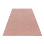 Kurzflor Teppich,  Unicolor - Einfarbig, Farbe Rosa, Teppich für Wohnzimmer, Rücken aus Filz, Größe: 80 x 250 cm - Afbeelding 3