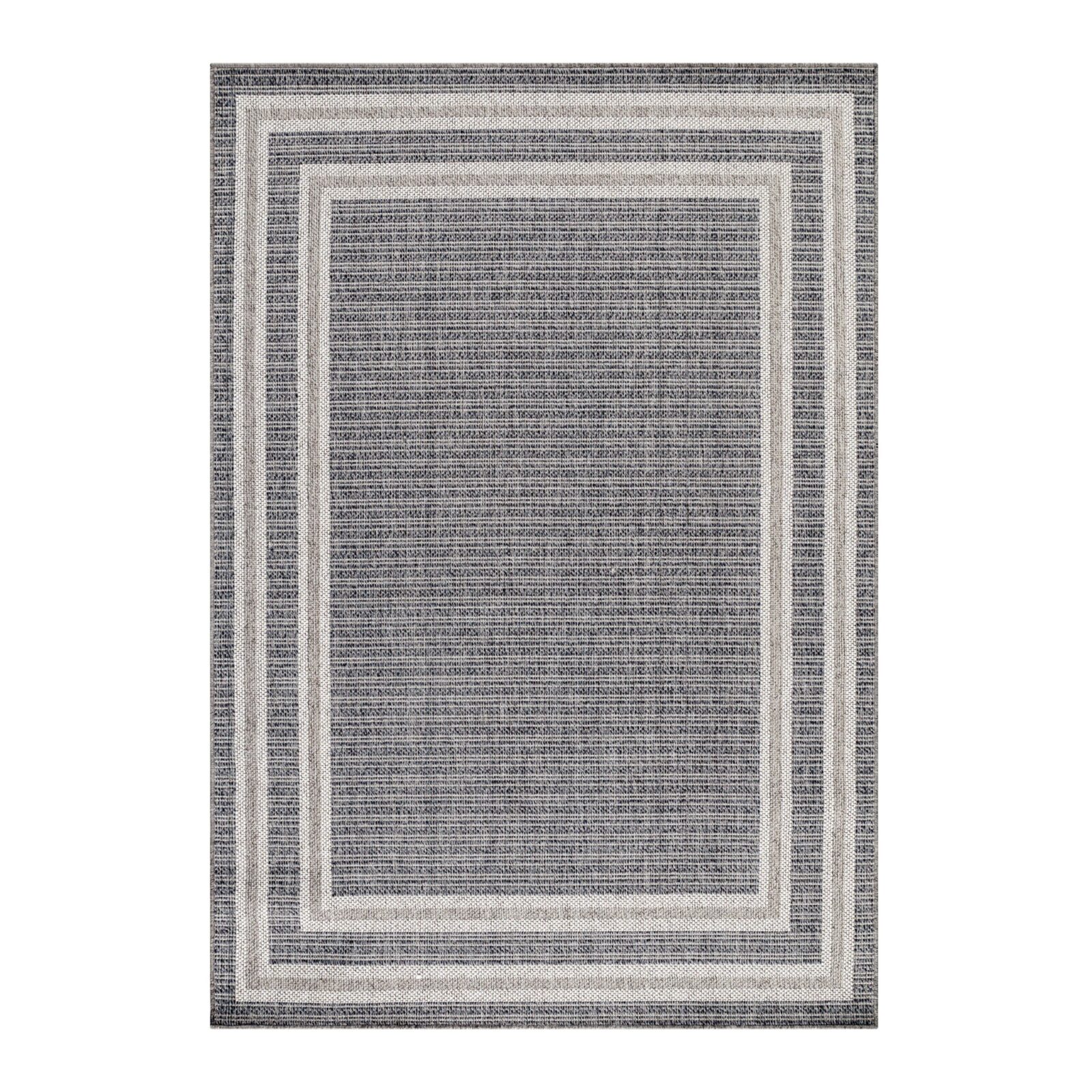 Aruba Buitenkleed Met rand – Grijs (4901)