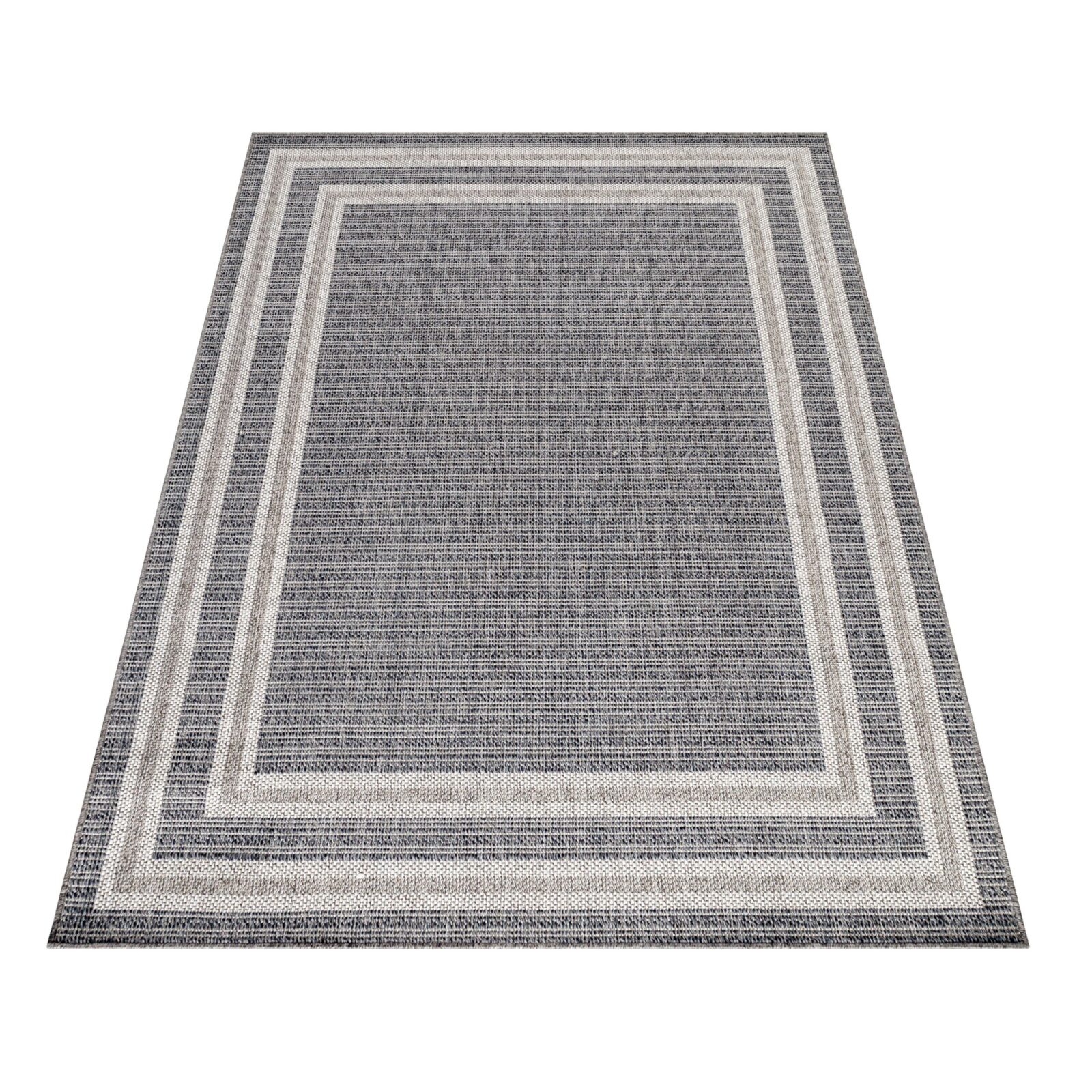 Aruba Buitenkleed Met rand – Grijs (4901)
