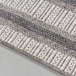 Outdoor Teppich,  Bordüre Design, Farbe Creme, Teppich für Terasse-Balkon-Küche, Rücken aus Polypropylen, Größe: 80 x 250 cm - Afbeelding 4