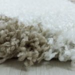 Hochflor Teppich,  Geometrisch Design, Farbe Beige, Teppich für Wohnzimmer, Rücken aus Jute, Größe: 60 x 110 cm - Afbeelding 4