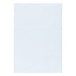 Hochflor Teppich,  Unicolor - Einfarbig, Farbe Weiß, Teppich für Wohnzimmer, Rücken aus Jute, Größe: 140 x 200 cm