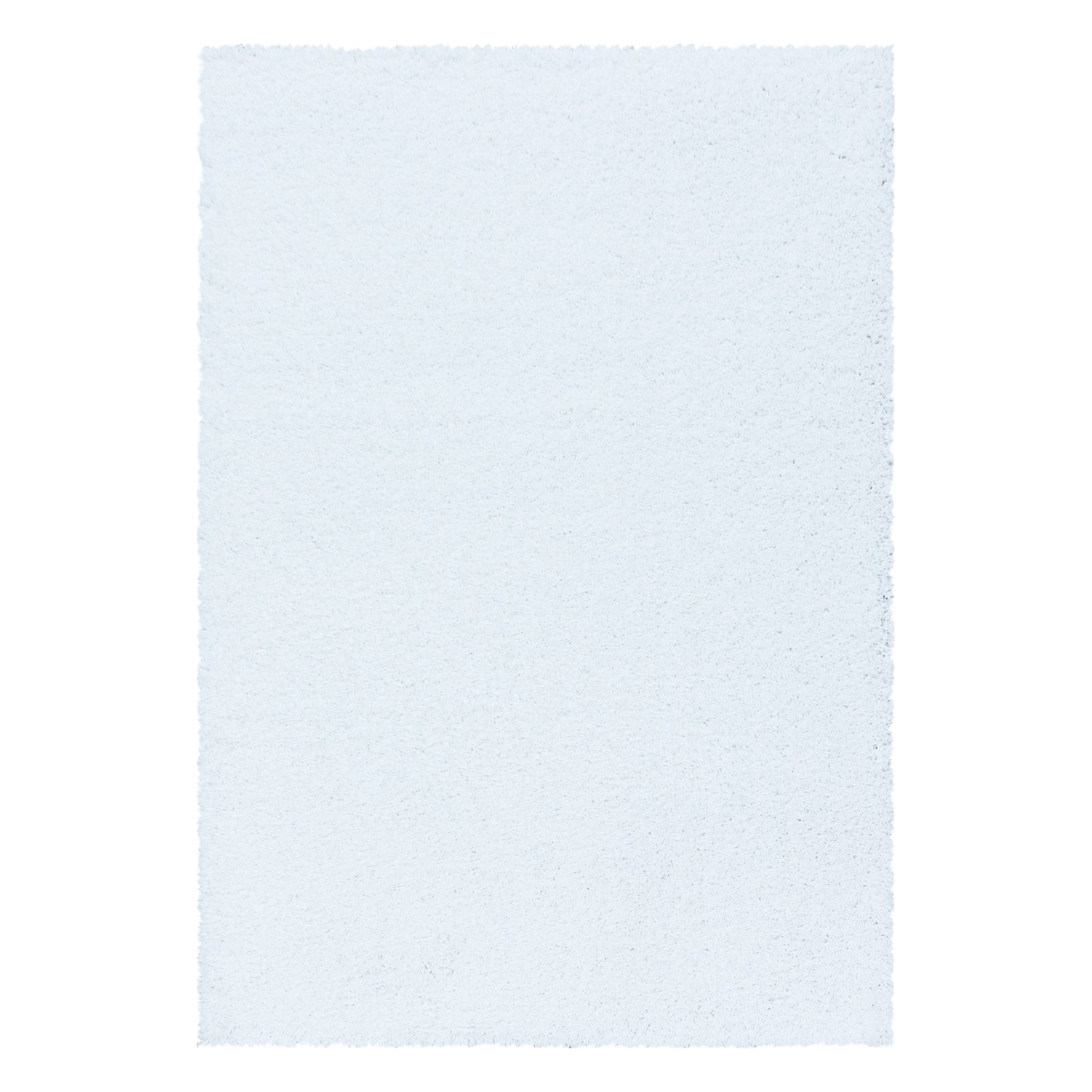 5897 Hochflor Teppich, Unicolor - Einfarbig, Farbe Weiß, Teppich für Wohnzimmer, Rücken aus Jute, Größe: 140 x 200 cm - Afbeelding 1