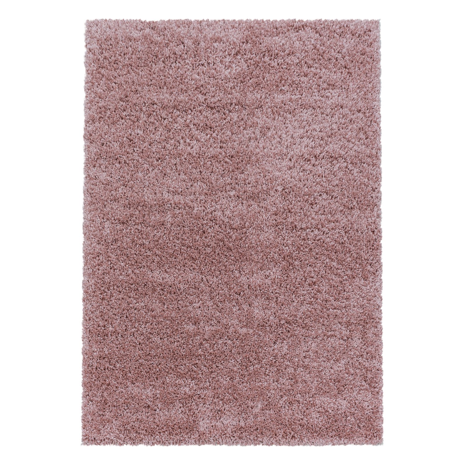 5925 Hochflor Teppich, Unicolor - Einfarbig, Farbe Rosa, Teppich für Wohnzimmer, Rücken aus Jute, Größe: 80 x 150 cm - Afbeelding 1