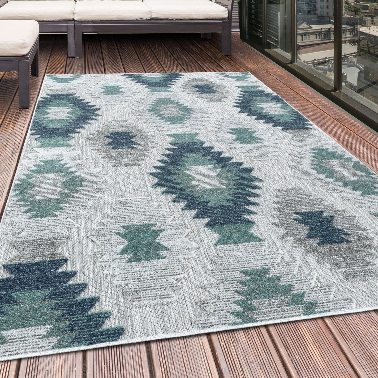 Bahama Buitenkleed Berber – Blauw (5153)