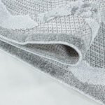 Outdoor Teppich,  Boho-Design, Farbe Grau, Teppich für Terasse-Balkon-Küche, Rücken aus Polypropylen, Größe: 140 x 200 cm - Afbeelding 5