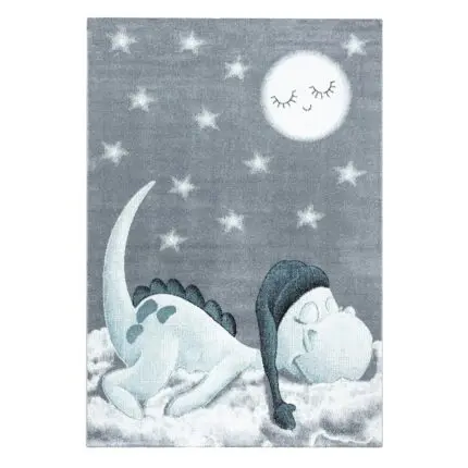 Bambi Kindervloerkleed Dinosaurus – Blauw (840)