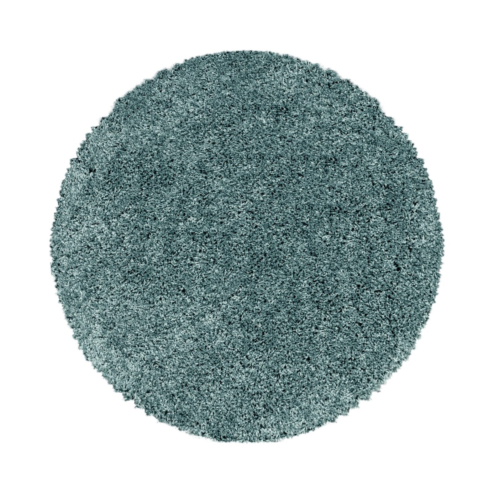 Sydney Hoogpolig vloerkleed Effen – Turquoise (3000)