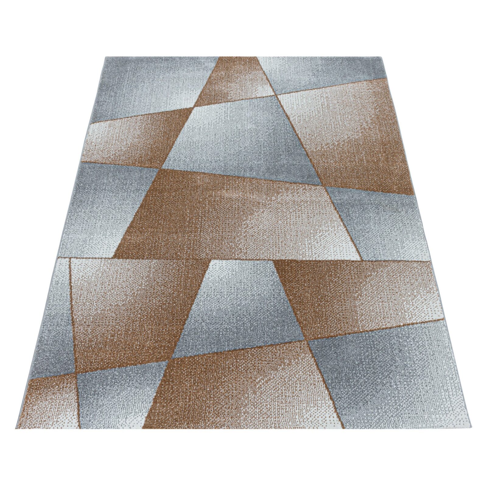 Rio Kortpolig vloerkleed Abstract – Koper (4603)