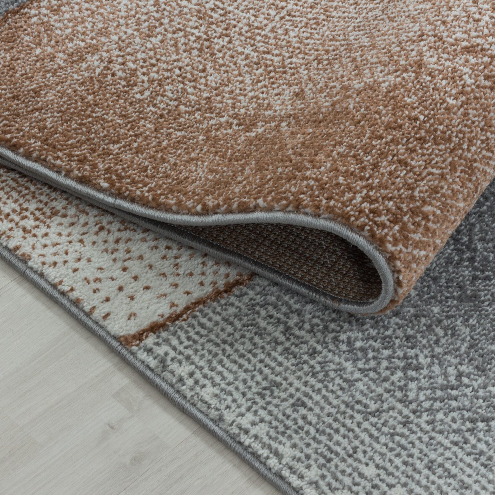 Rio Kortpolig vloerkleed Abstract – Koper (4603)