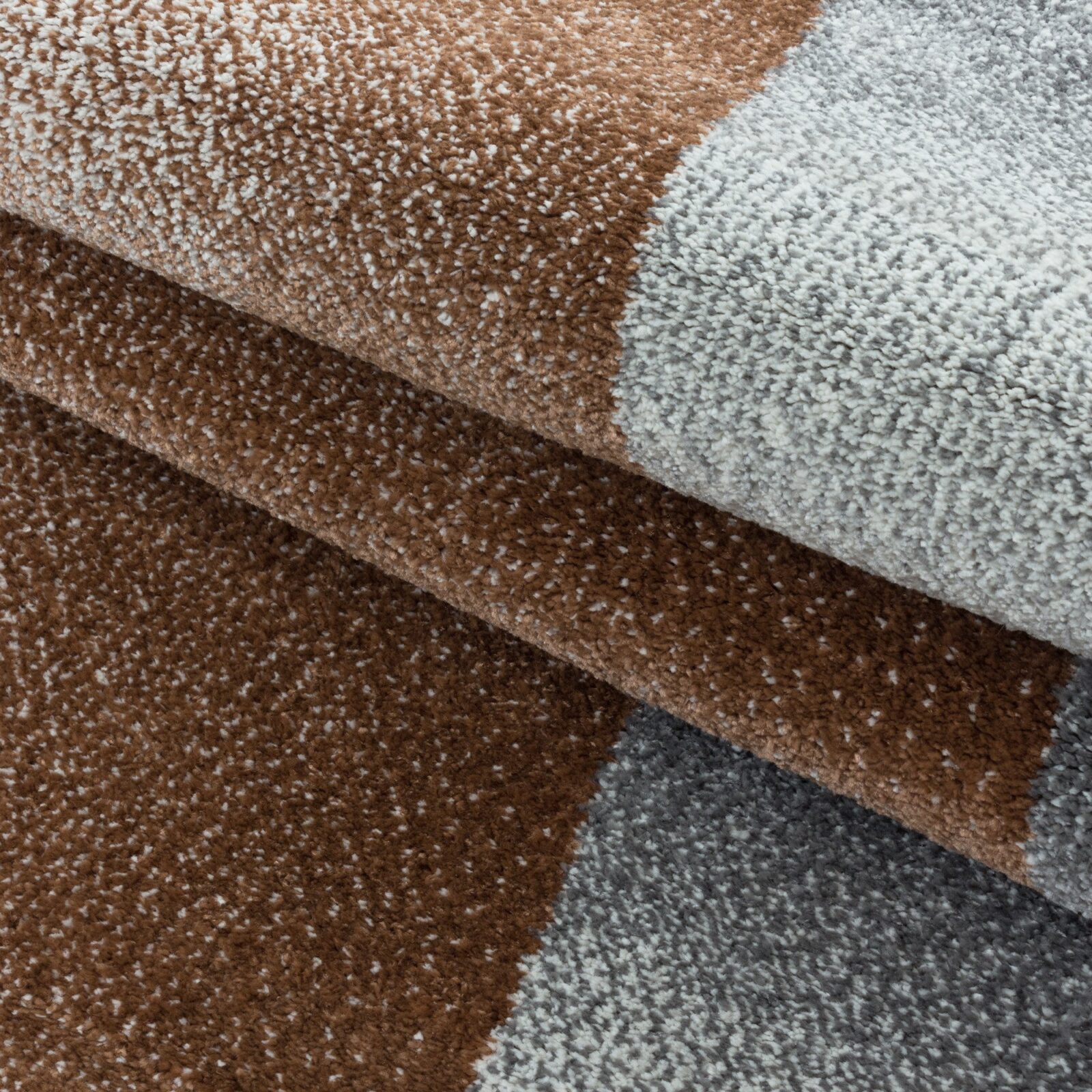 Rio Kortpolig vloerkleed Abstract – Koper (4603)