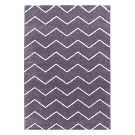 Rio Kortpolig vloerkleed Chevron – Paars (4602)