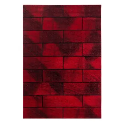 Beta Kortpolig vloerkleed Geometrisch – Rood (1110)