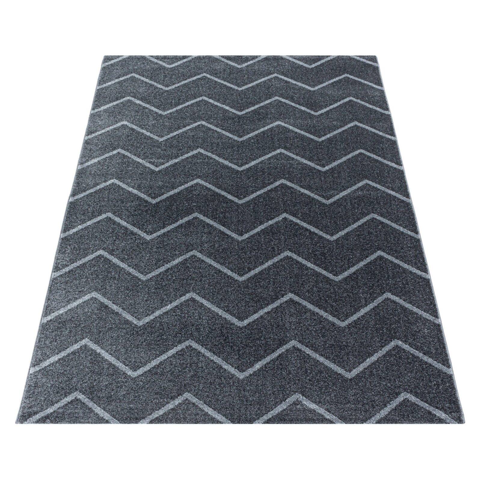 Rio Kortpolig vloerkleed Chevron – Grijs (4602)
