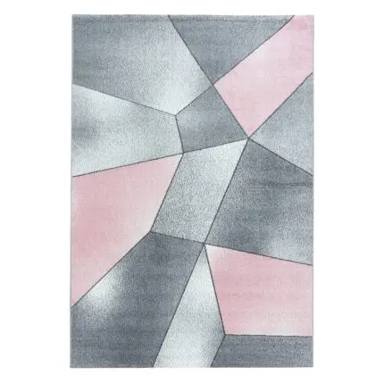 Beta Kortpolig vloerkleed Geometrisch – Roze (1120)